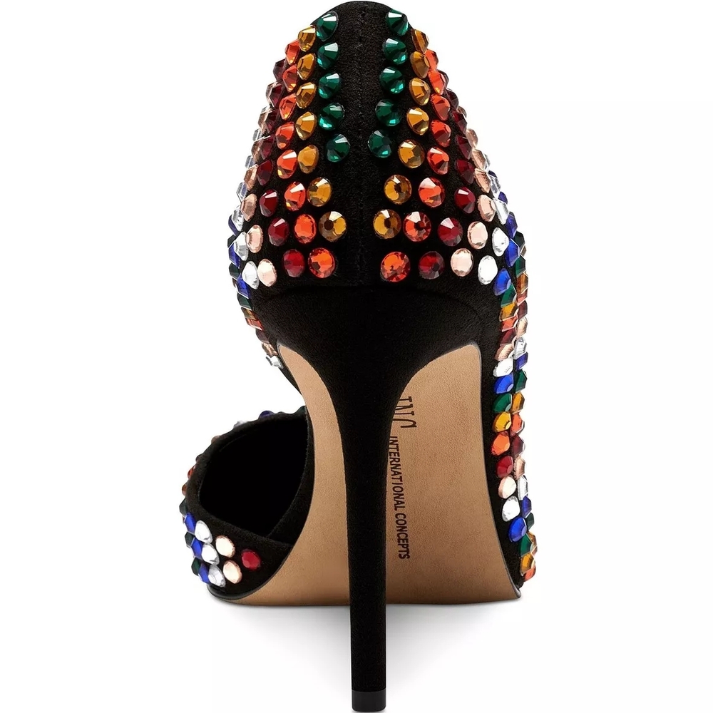 NEW INC Kenjay Rhinestone Pointed Toe D'Orsay Heels - Picture 9 of 10